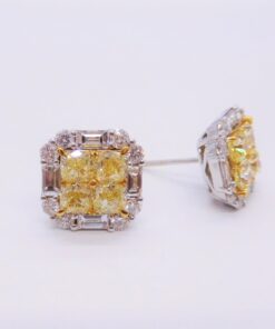 Yellow Diamond earrings