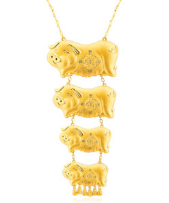 Golden Pig necklet