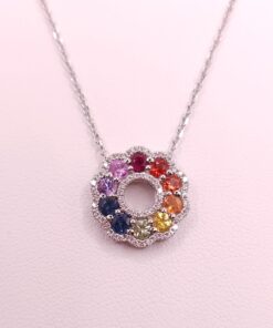 Colored Gemstone Pendant