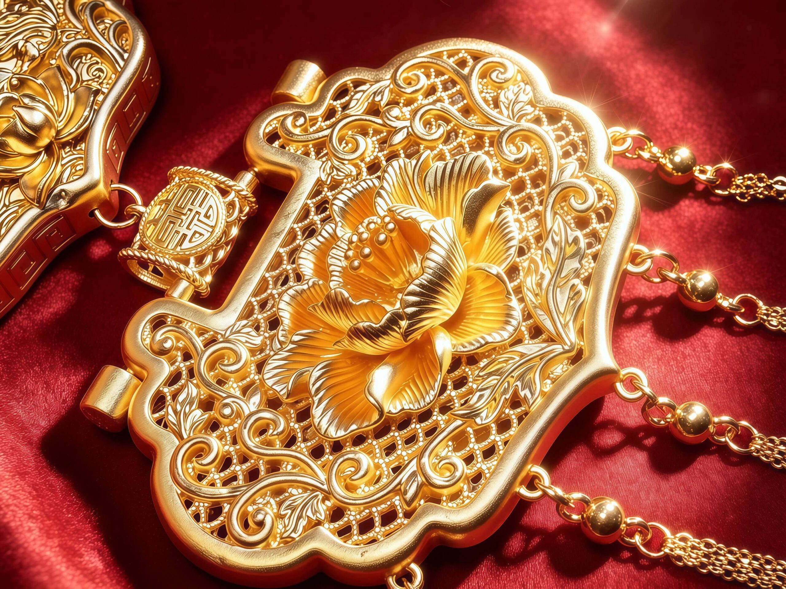 諸事圓滿 3D足金婚慶黃金金豬牌項鍊 - Image 11
