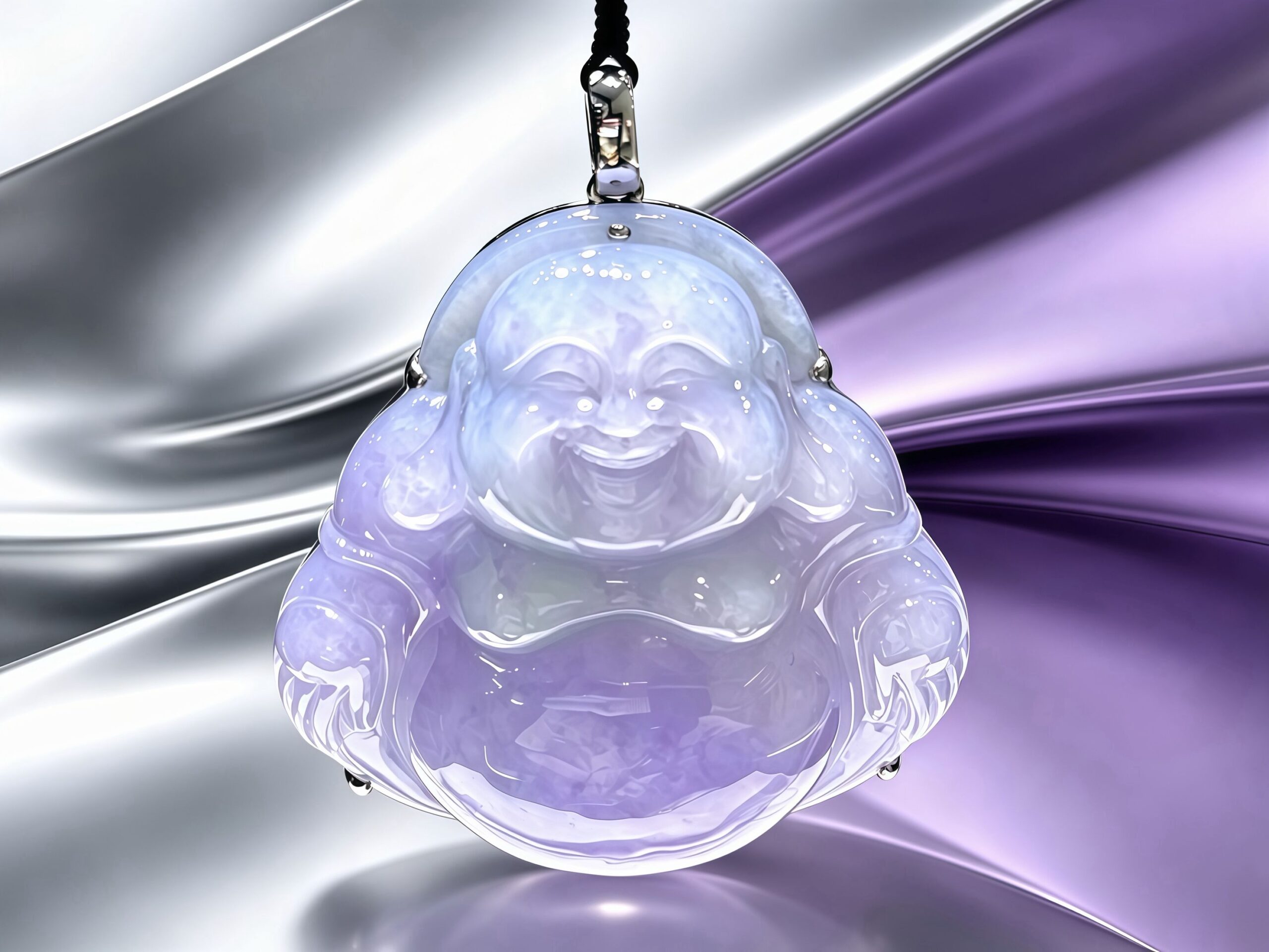 笑看流年 天然翡翠笑口佛公吊墜