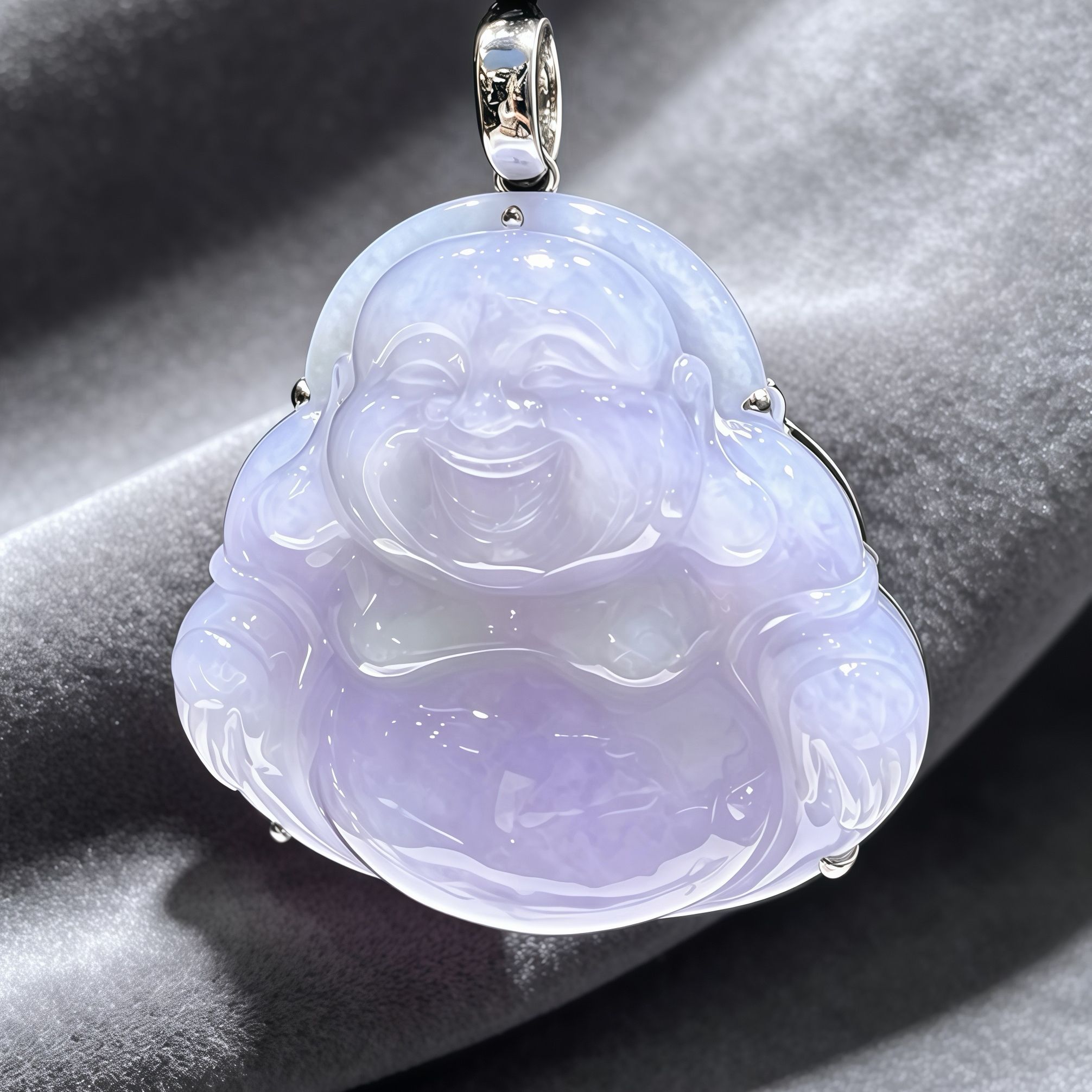 笑看流年 天然翡翠笑口佛公吊墜 - Image 6