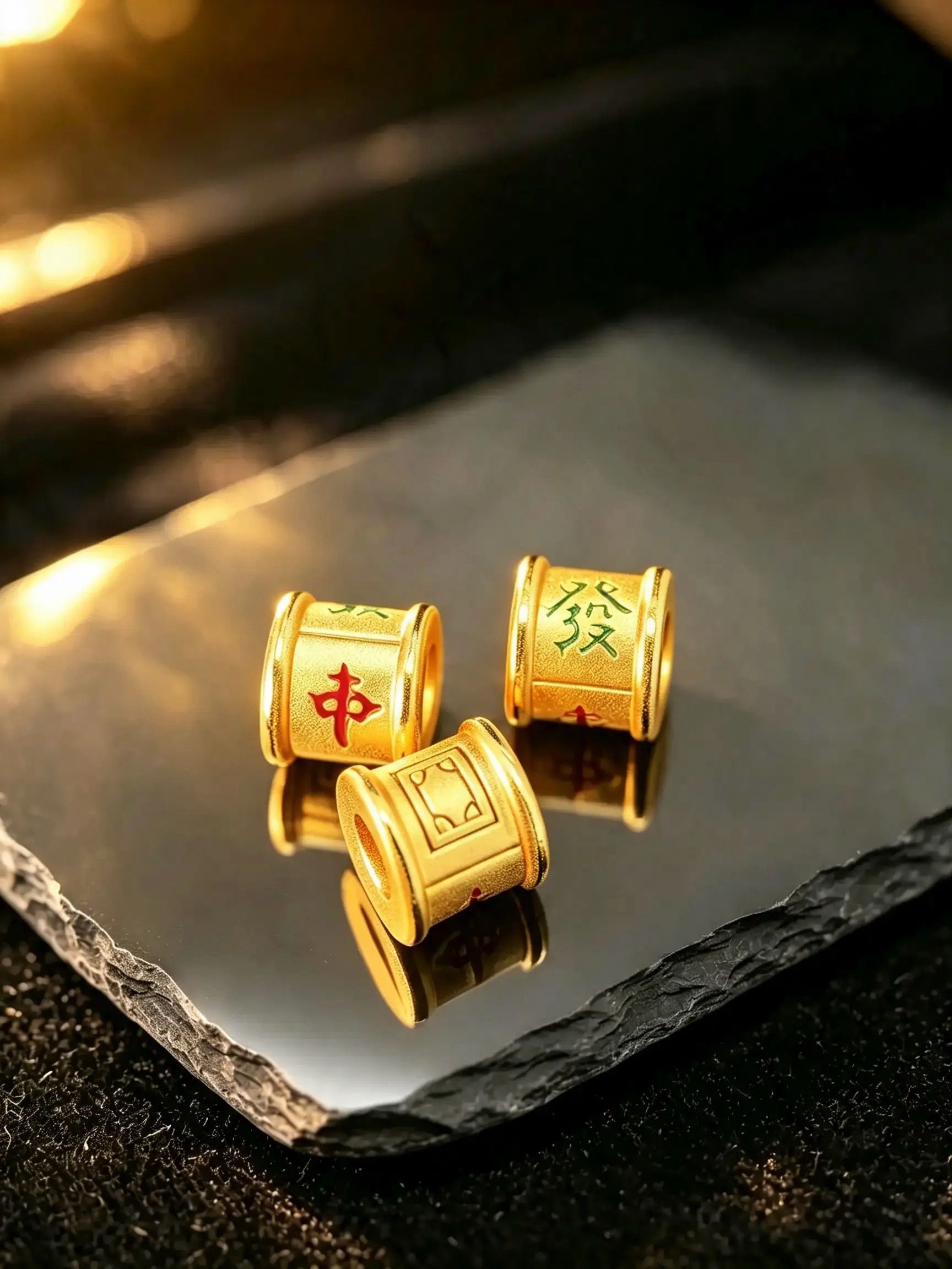 999硬身黃金配兒童黃金彌月紅繩手鍊 - Image 6