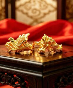 祥龍瑞鳳       龍鳳足金對戒